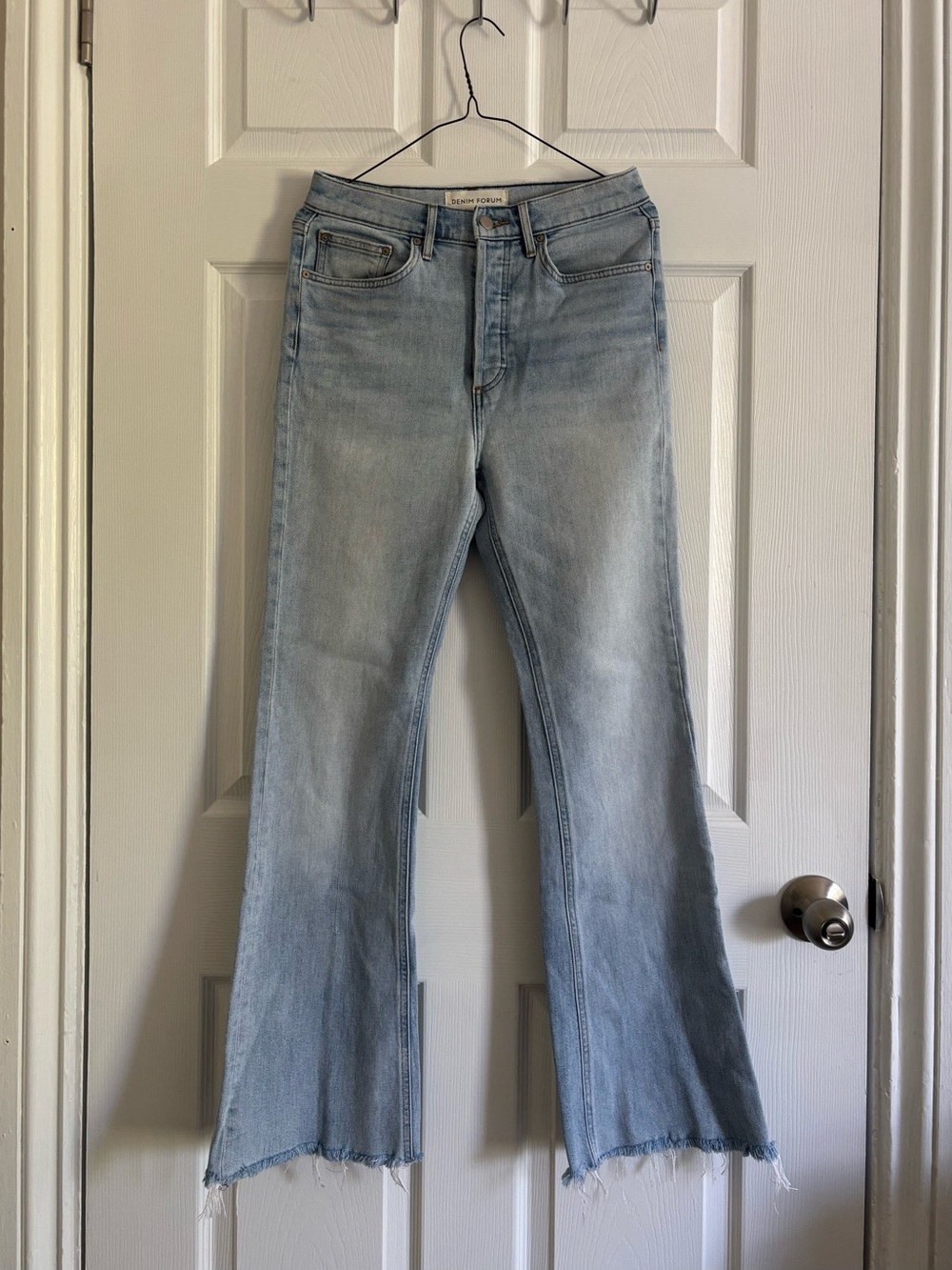 Denim Forum Light Blue Flare Jeans